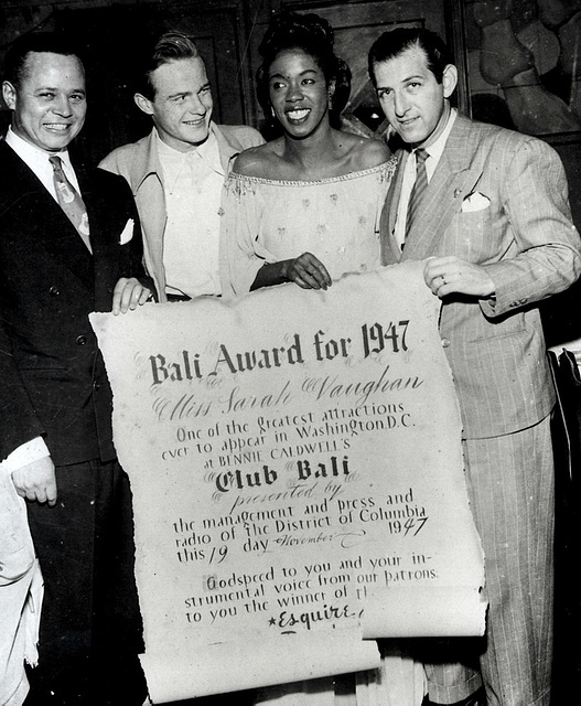 Bali Award Winner of 1947: Sarah Vaughan