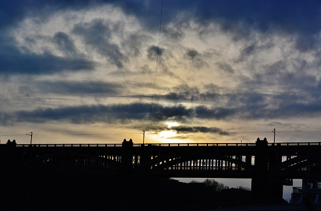 Bridges and Sky on The Tyne