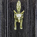 Fox brass door knocker