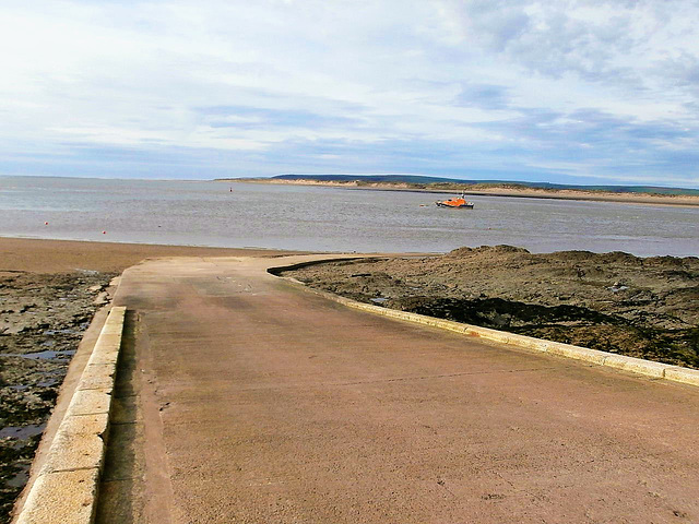 The slipway for the lifeboat only