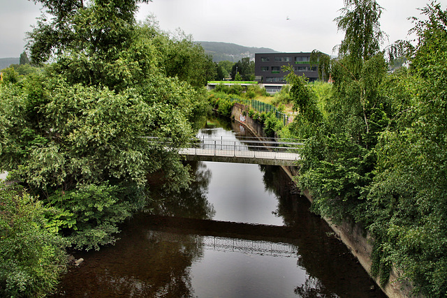 Die Ennepe am ehemaligen Kraftwerksgelände (Gevelsberg) / 24.06.2018