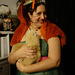 Steph with a llama