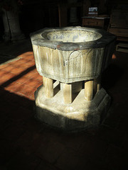 biddenden church, kent  (13)early c13 font
