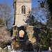 Ayot St Lawrence old church in the snow