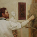 Detail of Augustus Saint-Gaudens by Kenyon Cox in the Metropolitan Museum of Art, February 2020