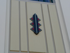 Outer Wall Decorations of Telegraph Building, Napier, New Zealand (HWW)