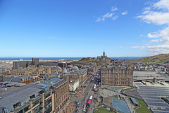 Views from the St Giles Monument in Princes Street