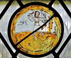 biddenden church, kent  (18)c15 labour of the months glass, ?march