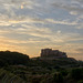 Bamburgh Castle at sunset