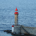 Der rote Leuchtturm in Bastia