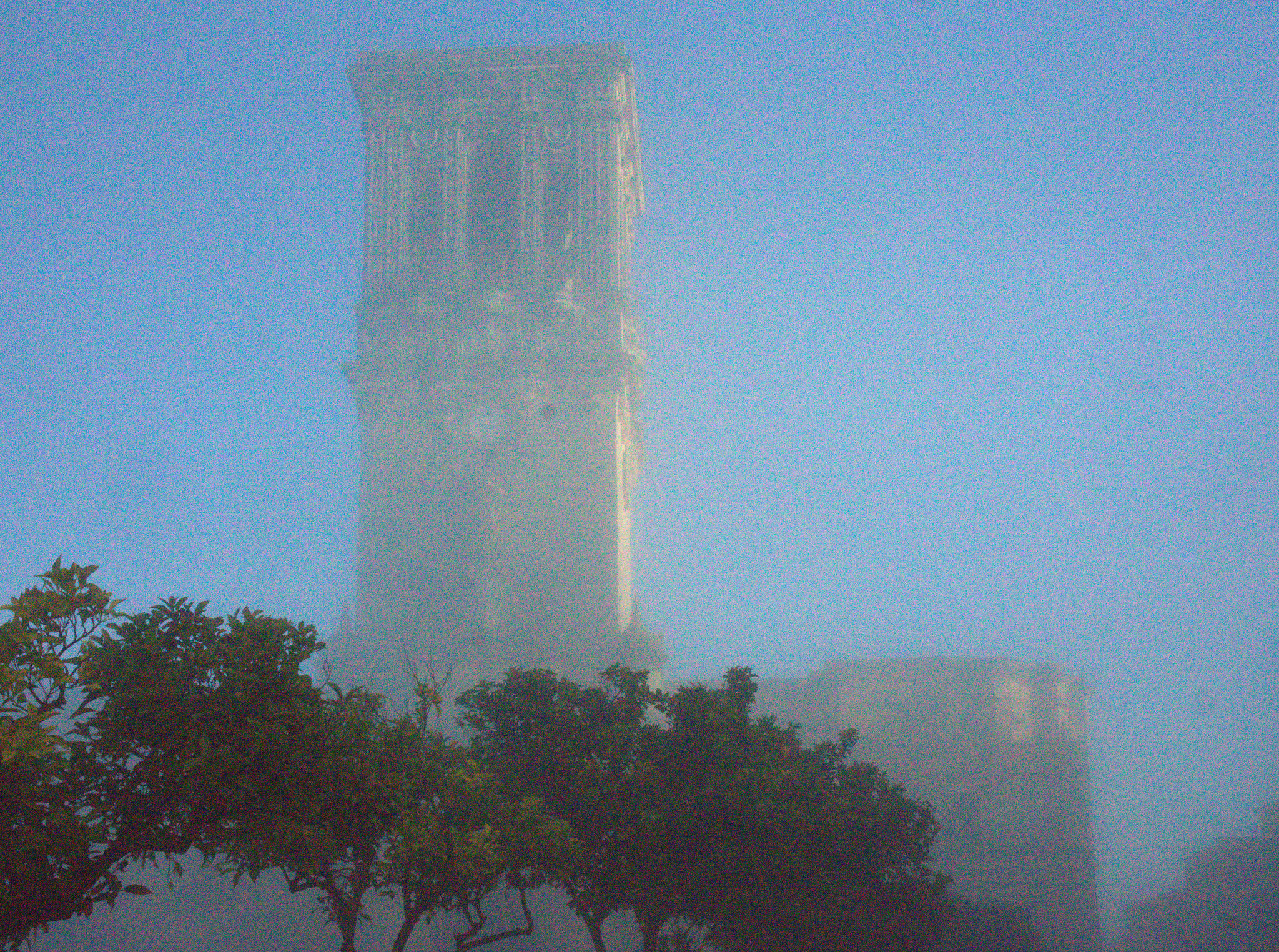 Arcos de la Frontera in fog