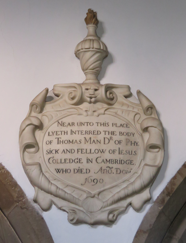 wollaton church, notts; c17 tomb of thomas man +1670