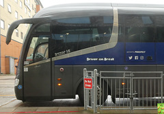 Prospect Coaches (Megabus contractor) 151 (PR19 STU) in Norwich - 9 Feb 2024 (P1170475)