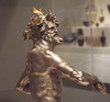 Detail of a Silver Rhyton in the Form of a Centaur in the Metropolitan Museum of Art, July 2016