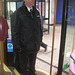 DSCN0180 Platform attendant on Arriva London LT2 (LT61 BHT) - 3 Apr 2013
