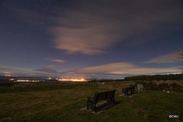 Evening skies over the Moray Firth from Califer Hill