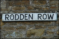 Rodden Row sign