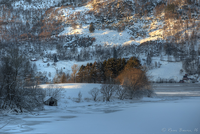 Røynesnes in the winter