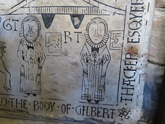 repton church, derbyshire (6)incised slab of gilbert thacker +1563 attrib. to the royleys of burton