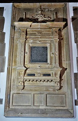 wollaton church, notts; c17 tomb of architect robert smythson +1614