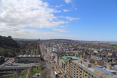 Views from the St Giles Monument in Princes Street