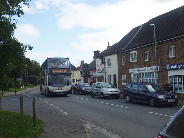 DSCF0019 Stagecoach East (Cambus) 19604 (AE10 BXS) in Bottisham - 30 Sep 2017