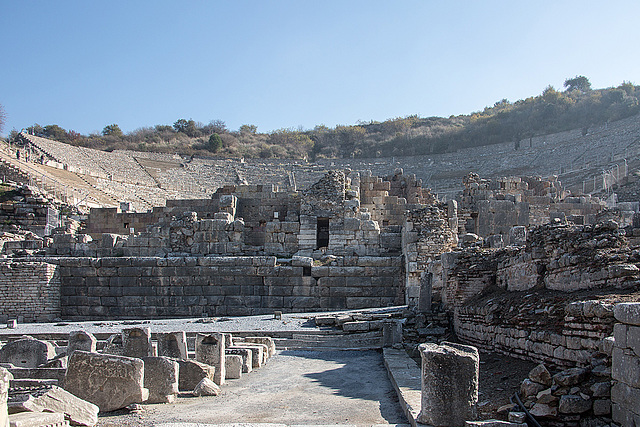 20151207 9769VRAw [R~TR] Großes Theater, Ephesos, Selcuk