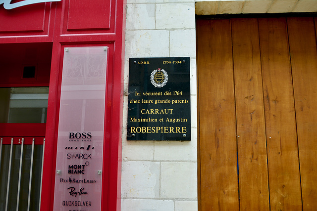 Arras 2017 – Robespierre lived here