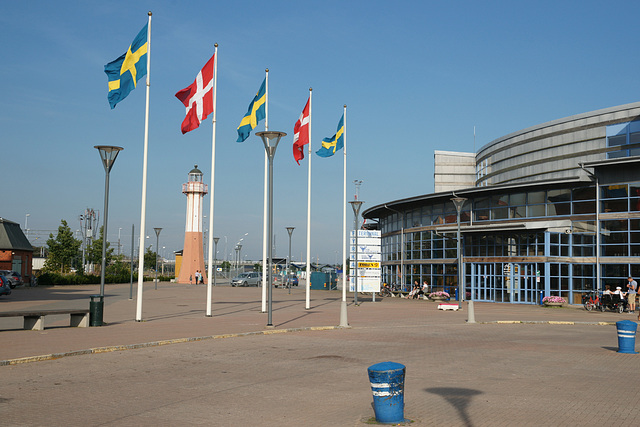 Flags At Ystad Port