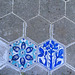 Pandemic chalk: Blue Hex Tiles 1