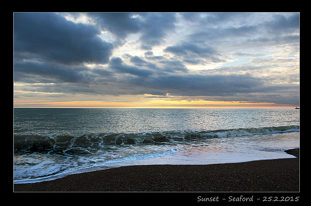 Sunset - Seaford Bay - 25.2.2015