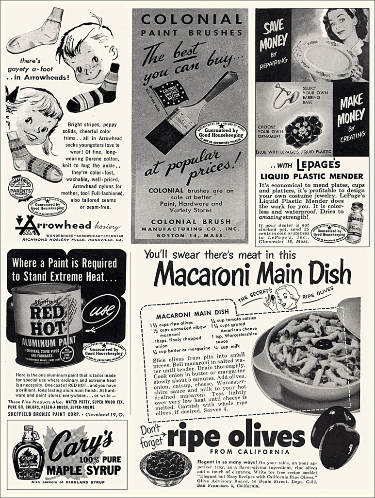 B&W Ads, 1952