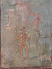 Detail of the Fresco with Polyphemus and Galatea from the House of the Colored Capitals in Pompeii, ISAW May 2022