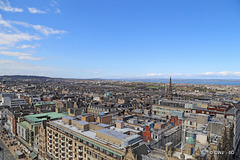 Views from the St Giles Monument in Princes Street