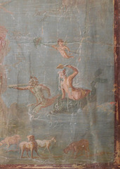 Detail of the Fresco with Polyphemus and Galatea from the House of the Colored Capitals in Pompeii, ISAW May 2022