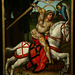 Saint George terrassant le dragon - Huile sur toile d'un anonyme - Musée d'Orléans
