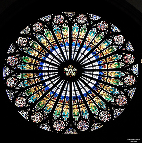 The Strasbourg Cathedral Lead Glass Window