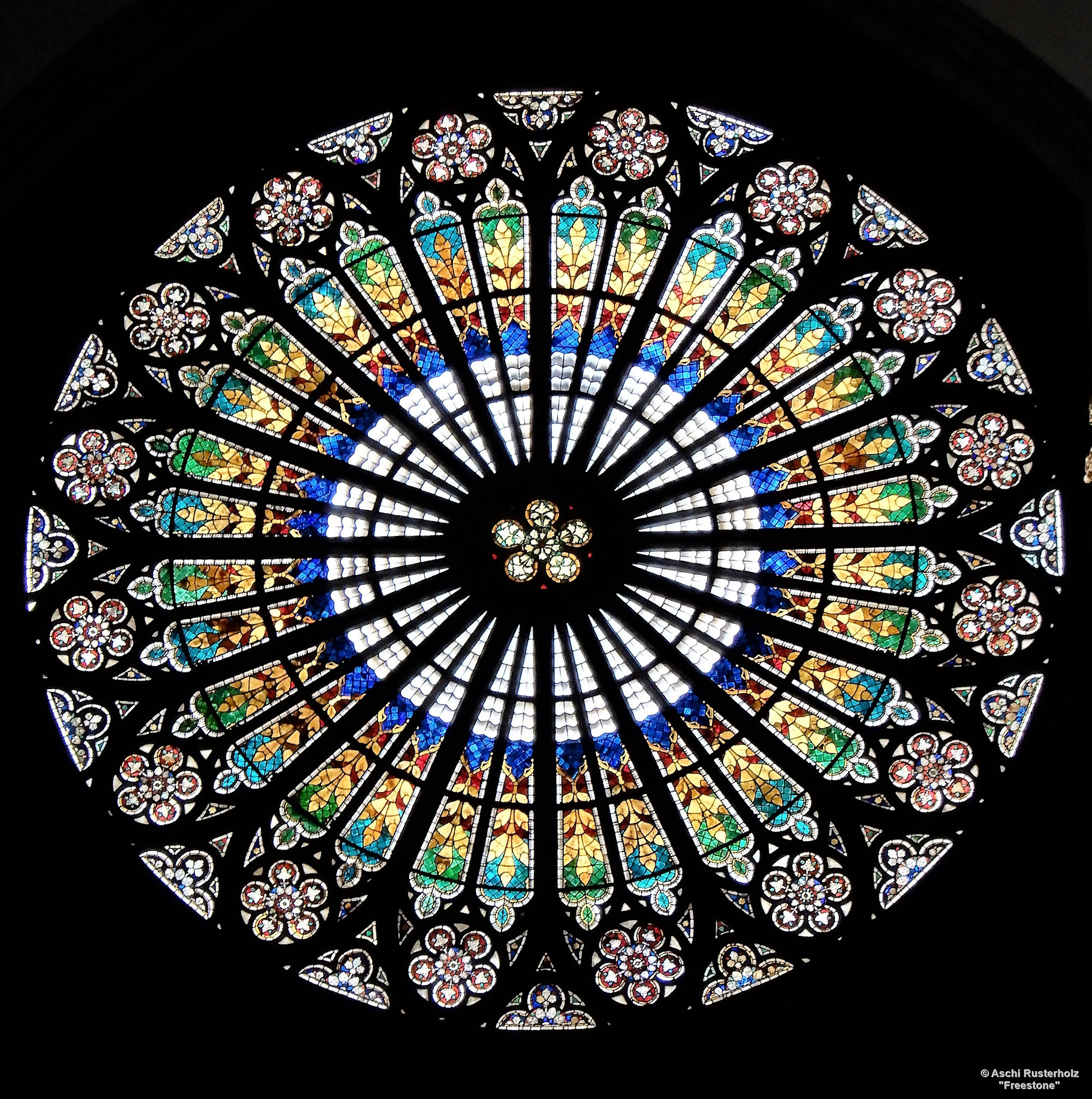 The Strasbourg Cathedral Lead Glass Window