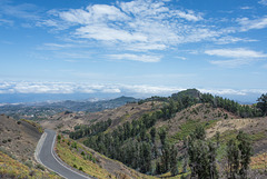 die GC150 zwischen Moya und dem Mirador Pico de la Gorra (© Buelipix)