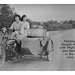 Marjory, Phyllis & their mother on a Douglas motorcycle c1925