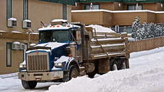 Snow removal in Quesnel, BC Canada.