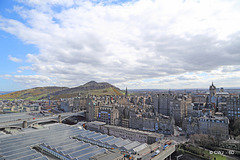 Views from the St Giles Monument in Princes Street