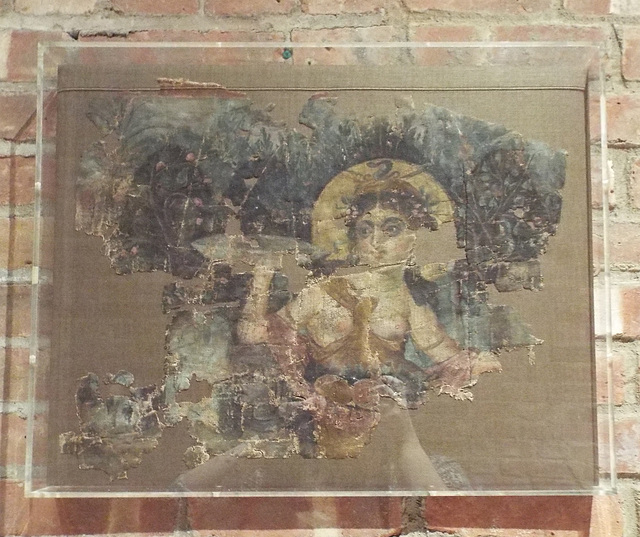 Fragment of a Wall Hanging Showing Euthenia in a Garden in the Metropolitan Museum of Art, July 2016