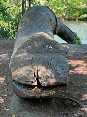 The Loch Ness Monster, on one of the Ness Islands.