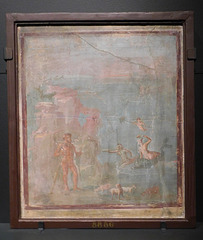 Fresco with Polyphemus and Galatea from the House of the Colored Capitals in Pompeii, ISAW May 2022