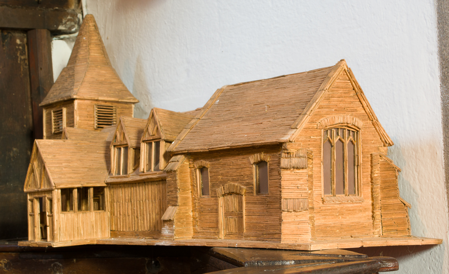 Model of St Andrew's, Greensted, Essex