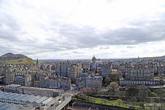 Views from the St Giles Monument in Princes Street