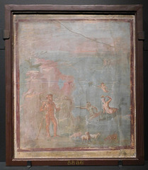 Fresco with Polyphemus and Galatea from the House of the Colored Capitals in Pompeii, ISAW May 2022