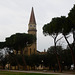 Italy, Bell Tower of the Cathedral of Arezzo taken from Parco Il Prato