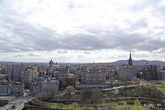 Views from the St Giles Monument in Princes Street